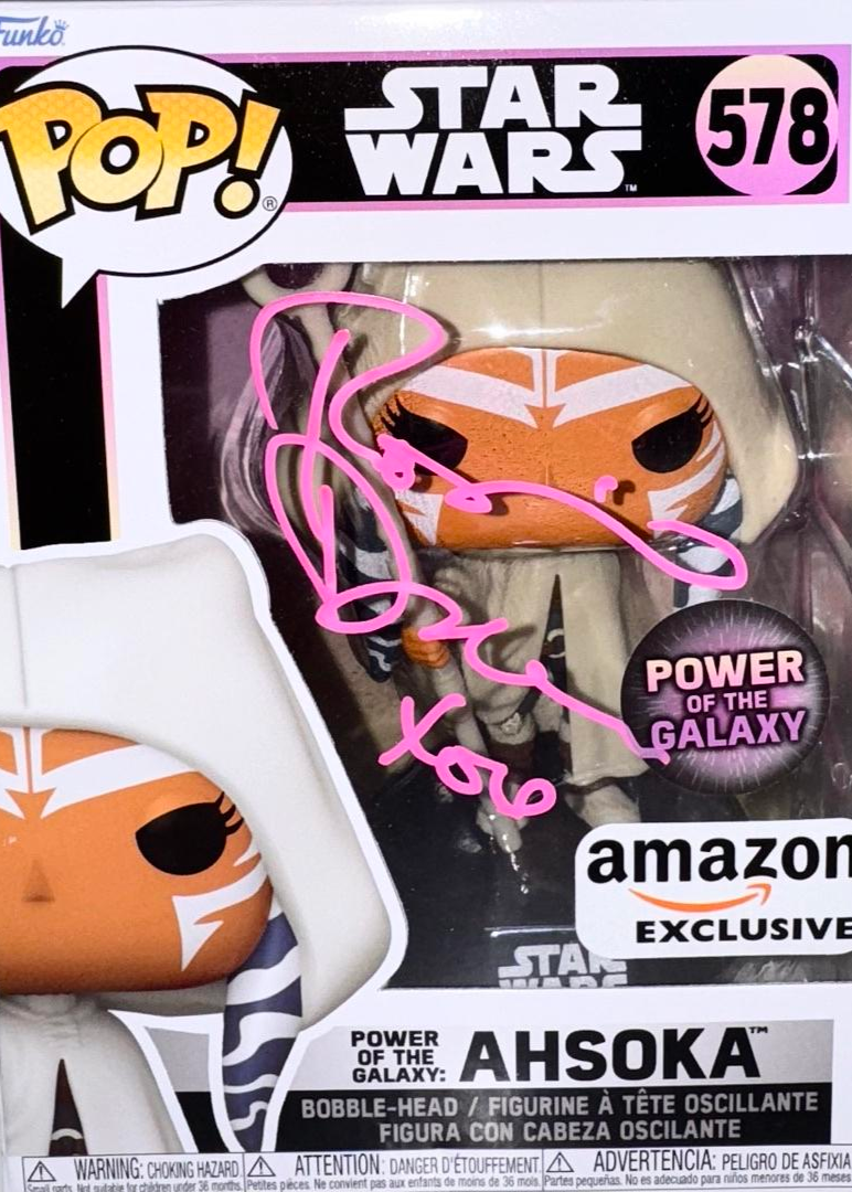 Rosario Dawson Signed Funko Pop #578 "Ahsoka" (Star Wars) w/Quote - JSA COA
